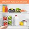 Sorbus 4 Pack Small Clear Stackable Pull-Out Drawers - Organization and Storage Containers for Kitchen, Pantry, Bathroom and More